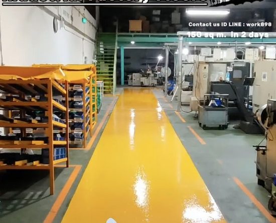 รับทำพื้นอีพ็อกซี่ทางเดิน-epoxy-